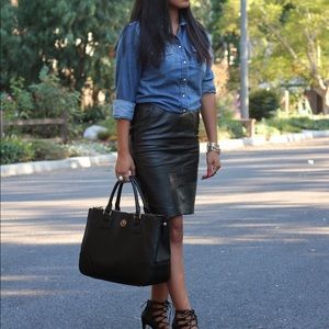 Real Leather Skirt